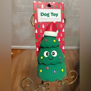 Jmle Happy Holidays/Christmas - Tree 8”  Dog Toy With Squeaker.